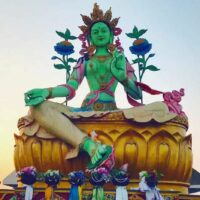 Mythlok - Green Tara statue