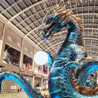 Mighty Azure Dragon display at Marina Bay Sands to welcome Lunar New Year 2024